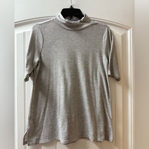 LOFT Light Gray Turtleneck Top